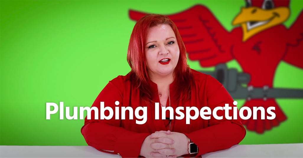 The thumbnail for Robins Plumbing blog titled plumbing inspections written by Stephanie Robins.