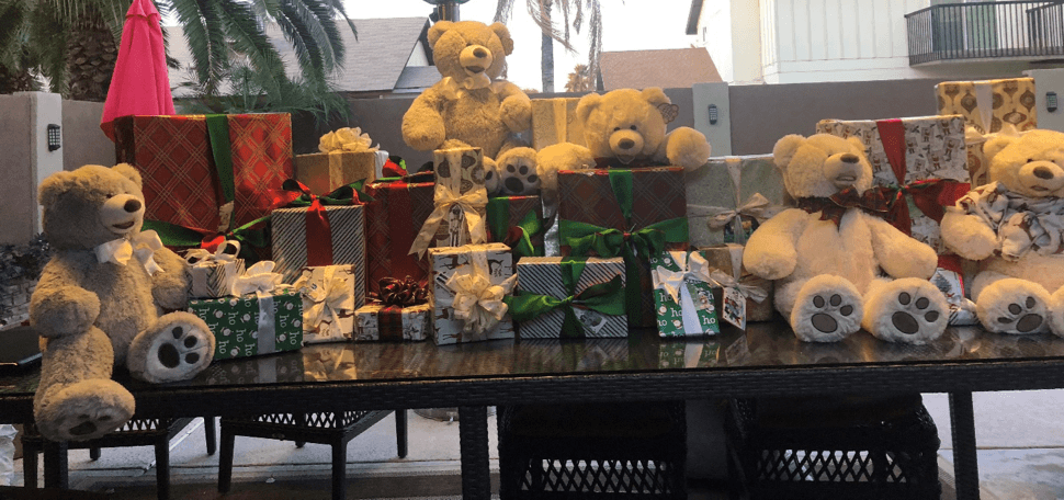 Image of presents stacked up for blog "So Much More Than Plumbing"