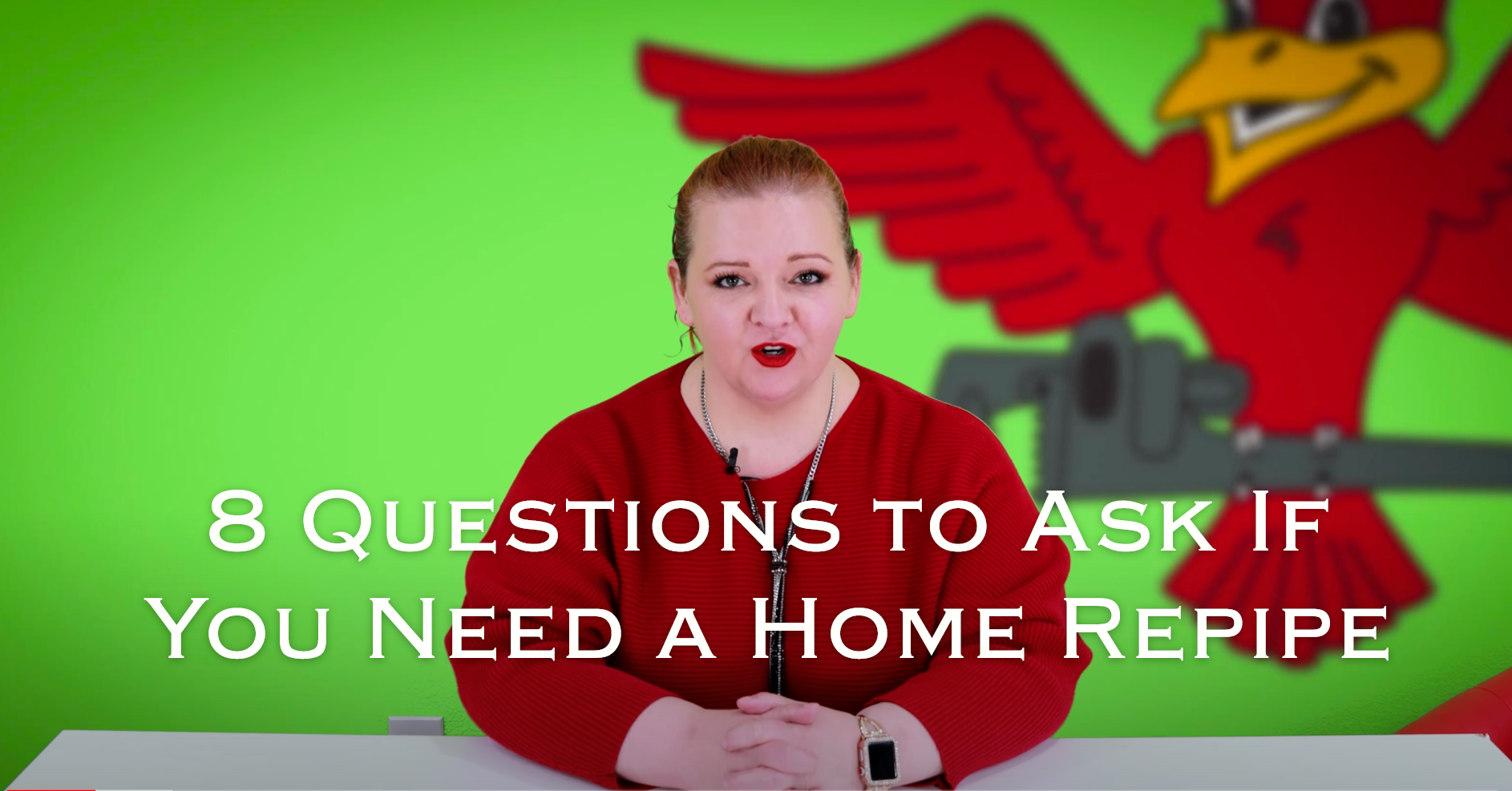 Owner of Robins Plumbing, Stephanie Robins with titled blog "8 questions to ask if you need a home repipe"