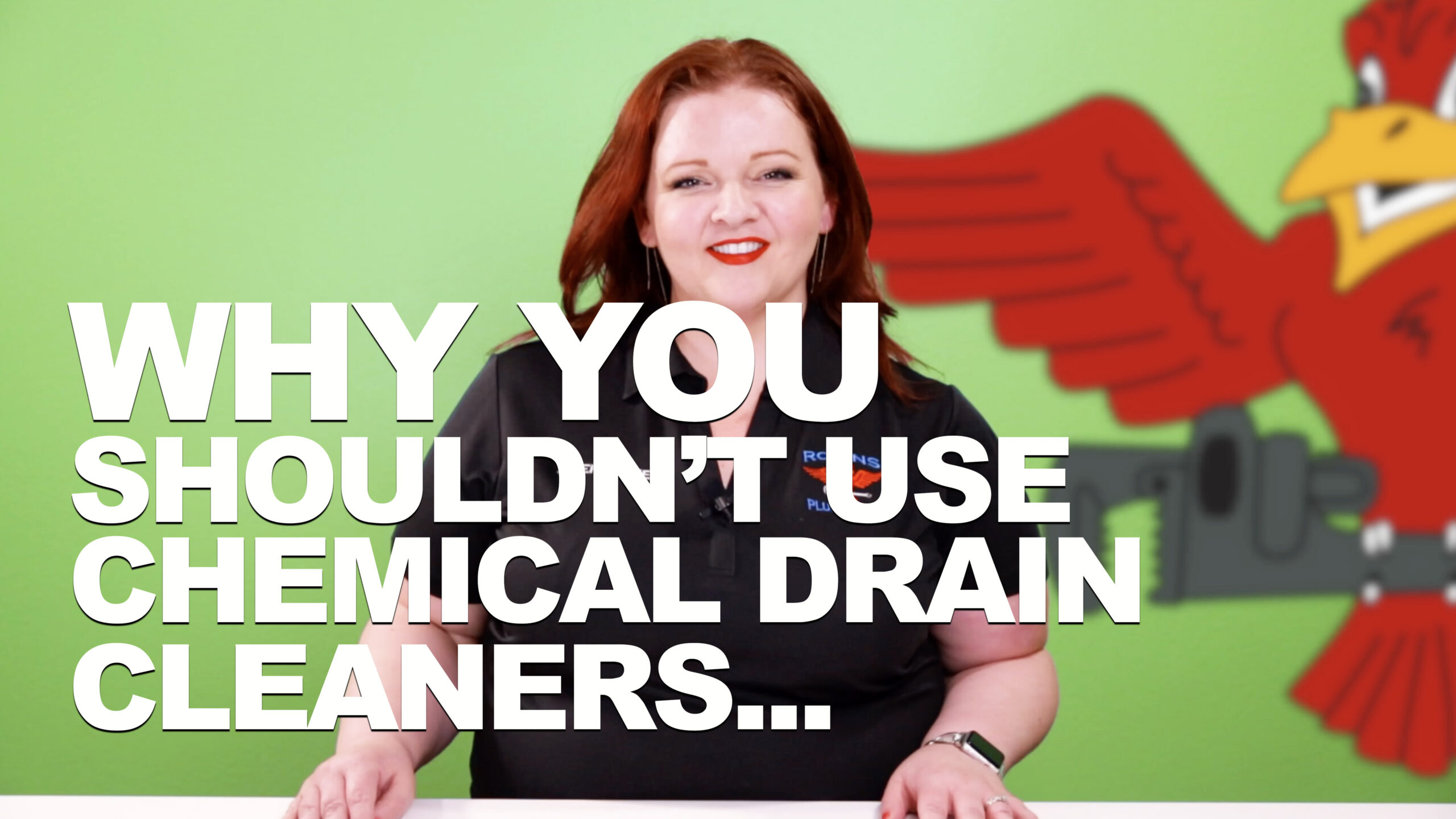 Cover photo for blog and video "Why You Shouldn't Use Chemical Drain Cleaners"