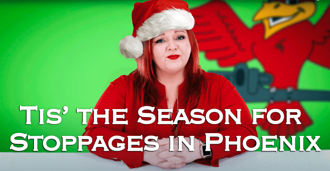 Drain stoppages in Phoenix reach a peak during the holiday season