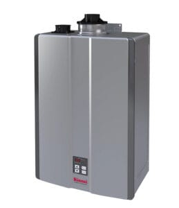 A Rinnai gas tankless water heater