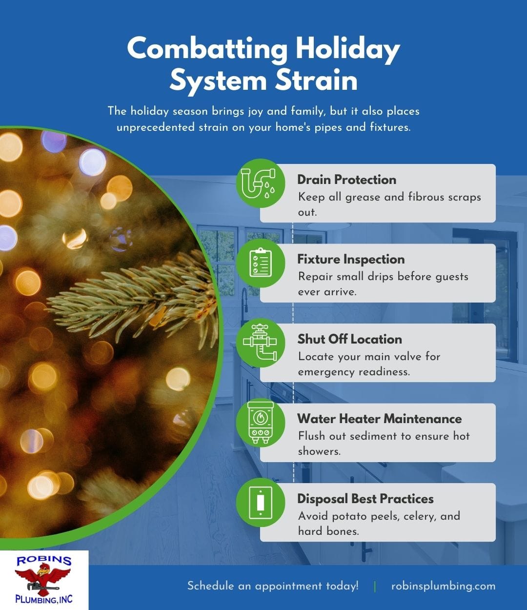 Combatting Holiday System Strain Infographic