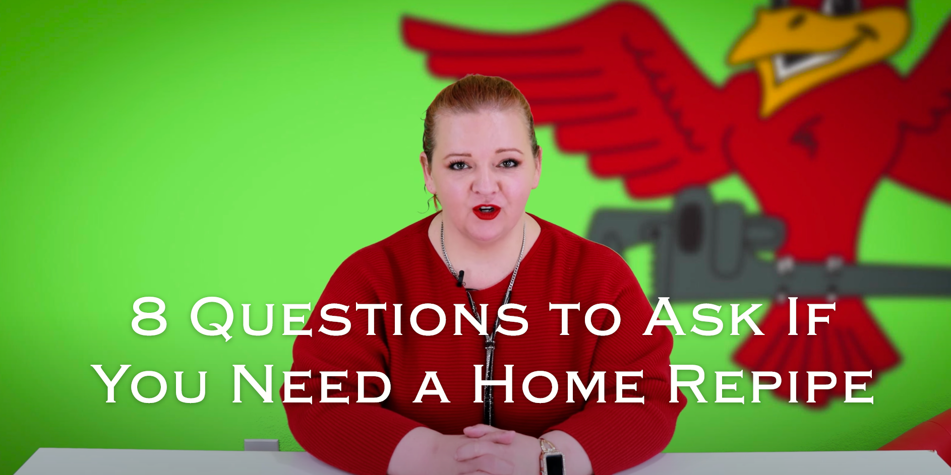 Owner of Robins Plumbing, Stephanie Robins with titled blog "8 questions to ask if you need a home repipe"
