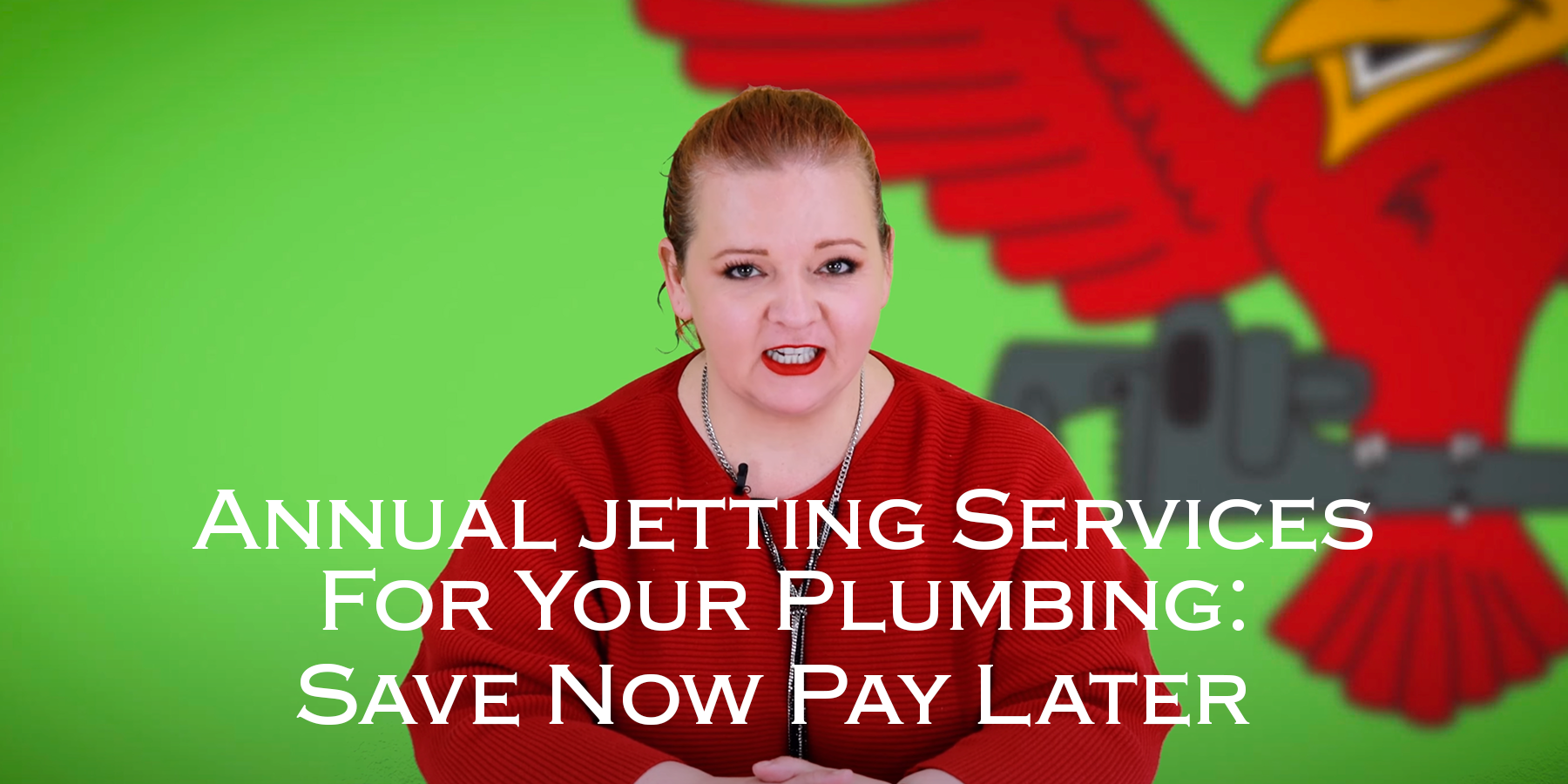 Featured image with Stephanie describing the importance of annual hydro jetting services.
