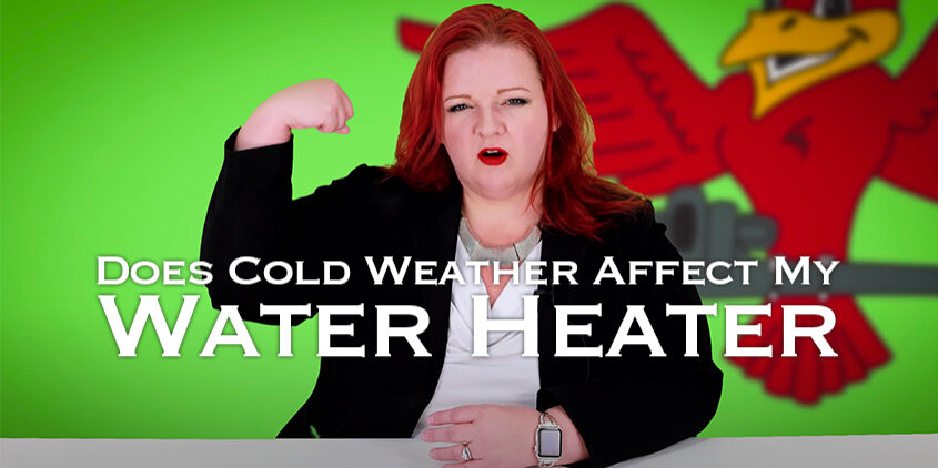 The thumbnail image for Robins Plumbing blog "does cold weather affect my water heater" by owner Stephanie Robins.