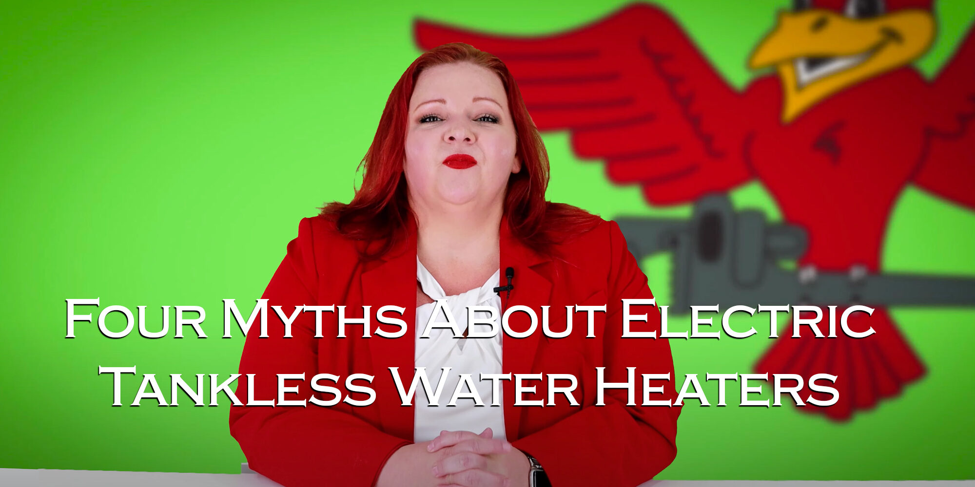 Stephanie Robins, the owner of Robins Plumbing with featured blog 'Four Myths About Electric Tankless Water Heaters'