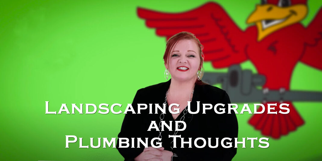 Owner of Robins Plumbing, Stephanie Robins featuring titled blog 'Landscaping Upgrades and Plumbing Thoughts'