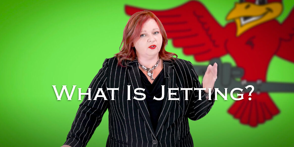 Robins Plumbing owner Stephanie Robins with titled blog What is Jetting