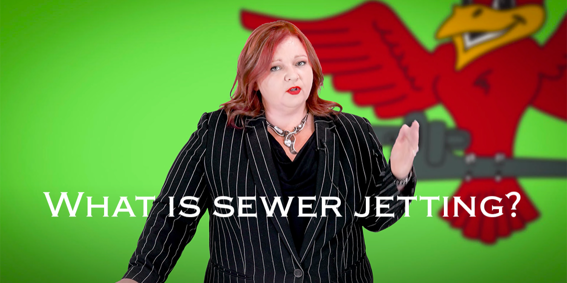 Owner of Robins Plumbing, Stephanie Robins featuring titled blog What is sewer jetting
