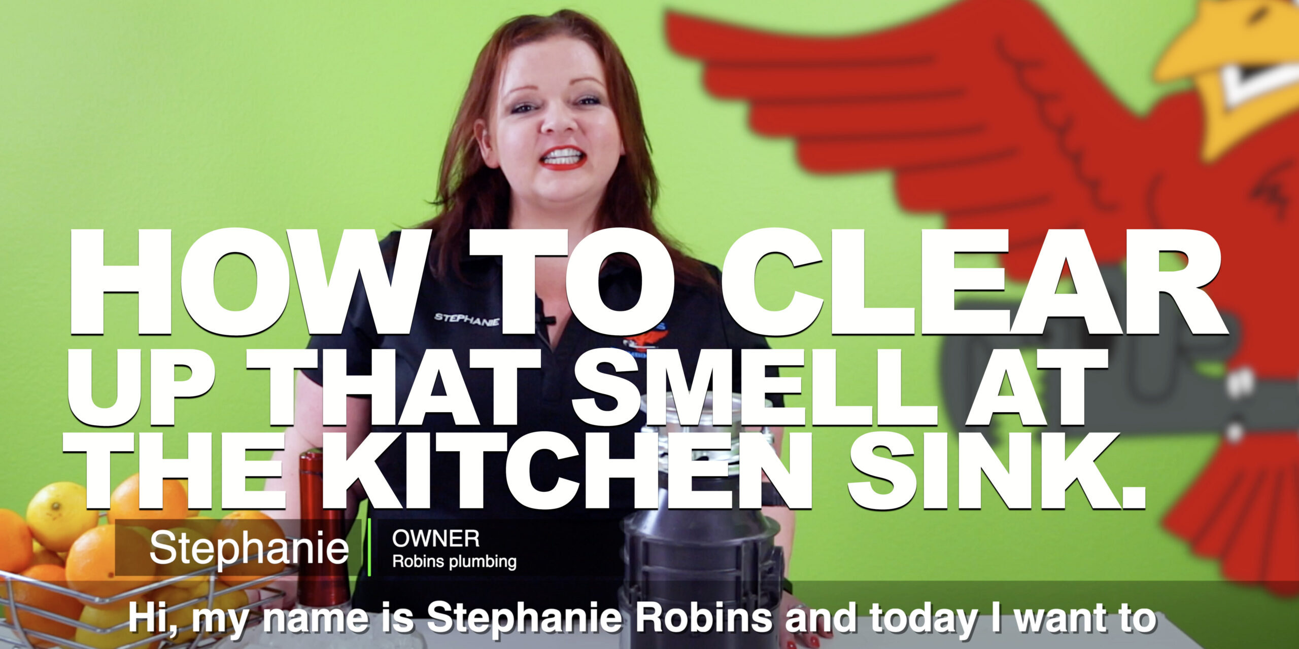 Cover photo for blog and video "How to Clear Up That Smell at the Kitchen Sink"