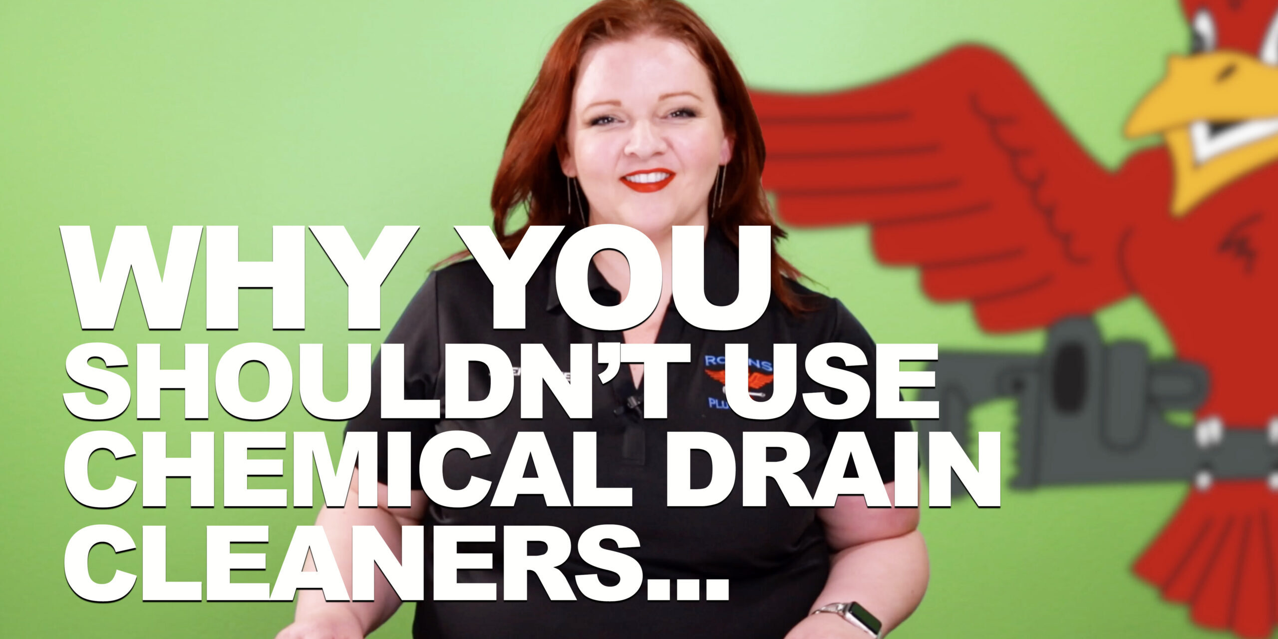 Cover photo for blog and video "Why You Shouldn't Use Chemical Drain Cleaners"