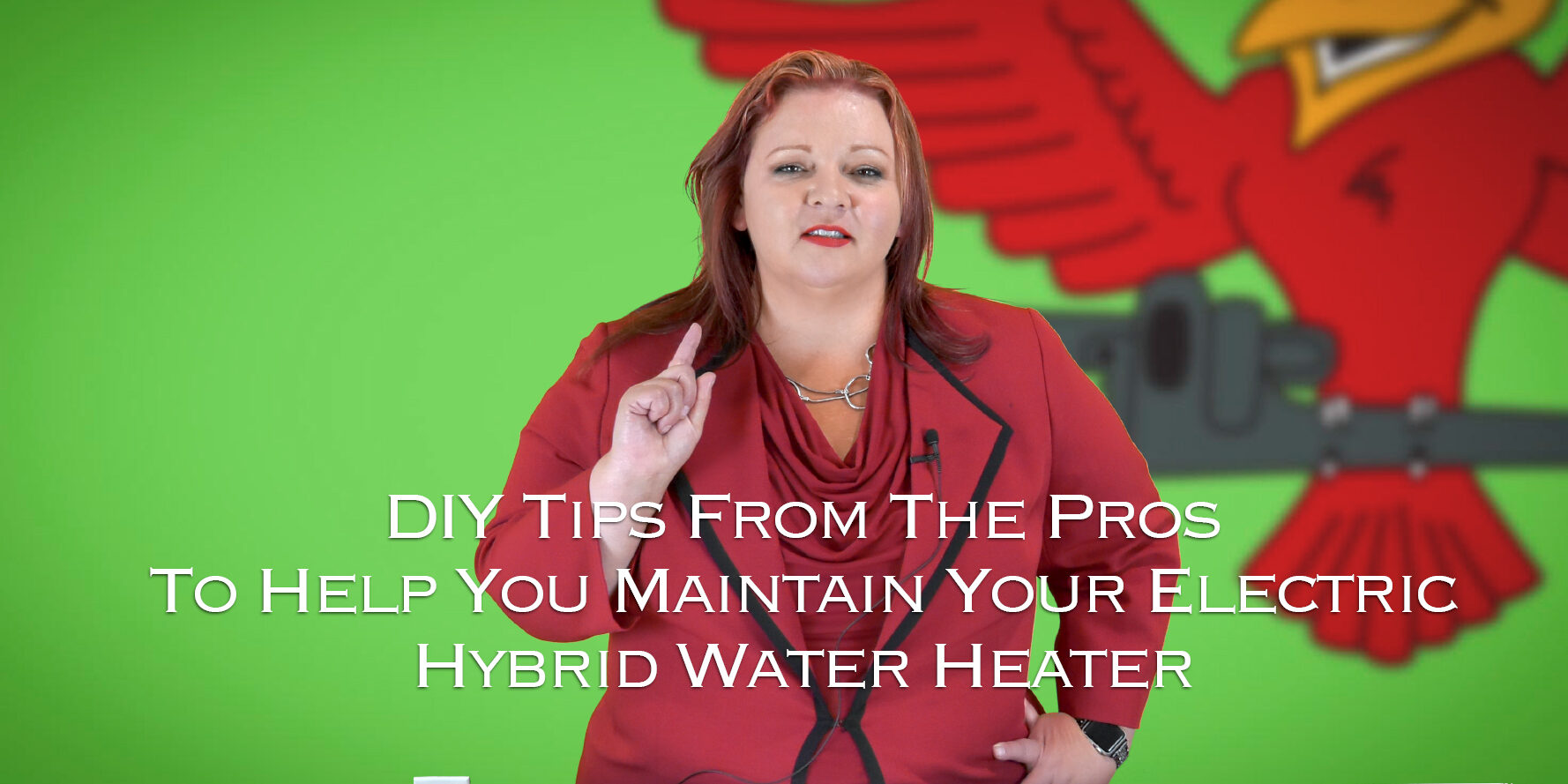 Stephanie Robins, the owner of Robins Plumbing with featured blog titled 'diy-tips-from-the pros to help you maintain your electric hybrid water heater'