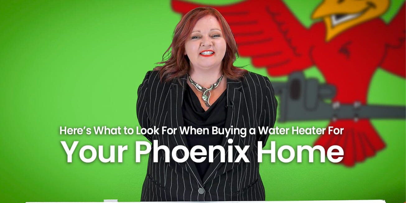 A thumbnail for the blog titled here's what to look for when buying a water heater for your phoenix home written by the owner Stephanie Robins