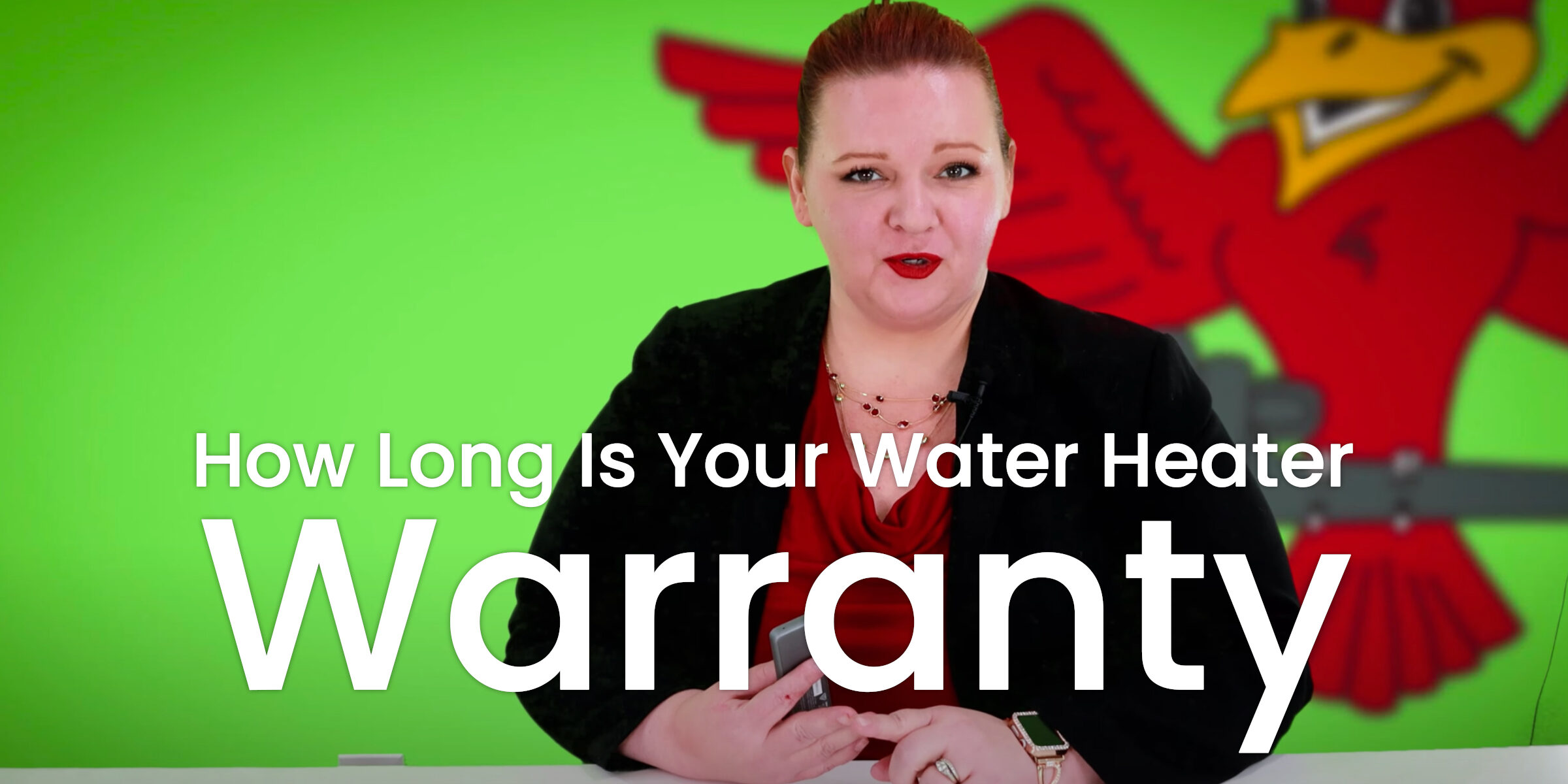 The thumbnail for Robins Plumbing blog titled how long is your water heater warranty written by the owner Stephanie Robins