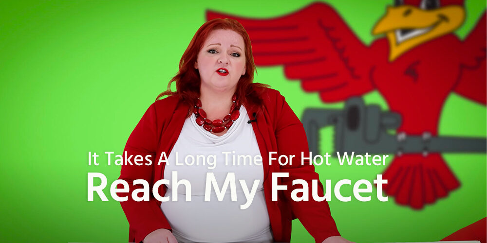 The thumbnail for Robins Plumbing blog titled it takes a long time for hot water to reach my faucet.